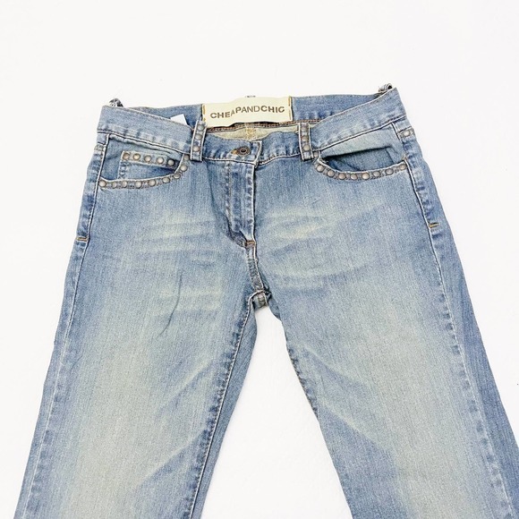 Cheap and Chic Denim Jeans Brad Accents Detailing SZ6 - Picture 4 of 7